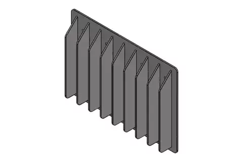 Wall Vane Flow Conditioner