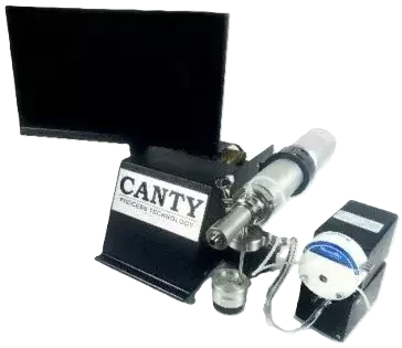 CANTY Mini Lab InFlow laboratory dynamic imaging analyzer with integrated microscope and display