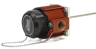 Duct-mount high-precision temperature assembly for clean rooms and small air ducts