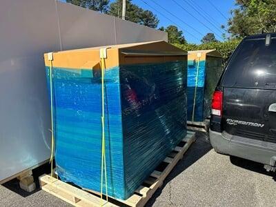 Apollo 2 wrapped to be shipped