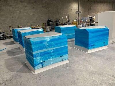 Gemeni 5 wrapped for shipping