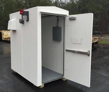Fiberglass water sampler shelter