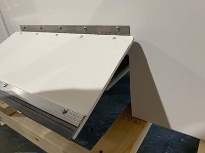 A shelter with a flood vent