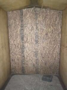 Shelter wall mounting panel