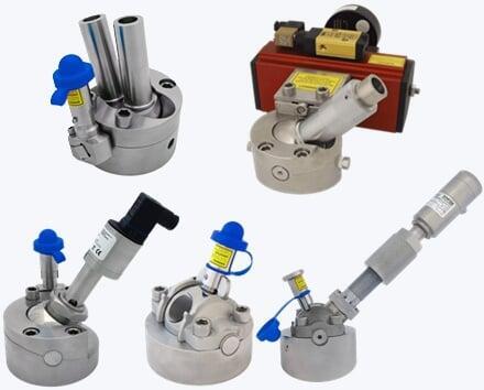 A variety of sensor mounting and service valves