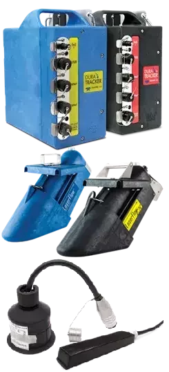 Teledyne ISCO DuraTracker flow meters with LaserFlow non-contact and submerged area-velocity sensors for portable sewer flow monitoring.