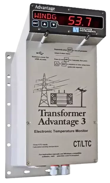 Weschler Transformer Advantage 3 ETM for oil-filled transformers (front view)