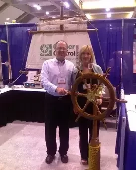 Clipper Controls employees at a tradeshow