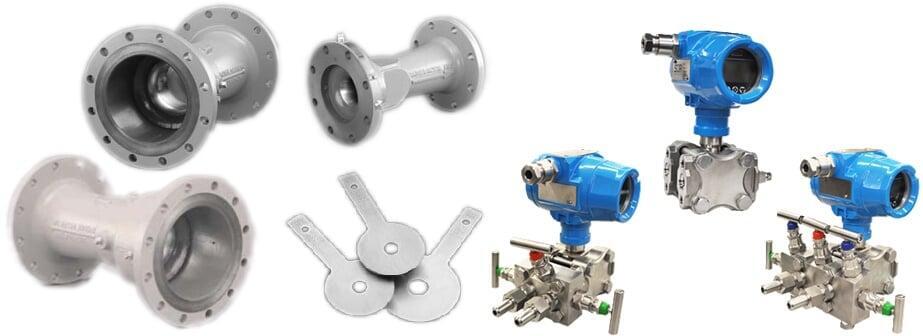 A variety of venturi flowmeters and differential pressure flowmeters