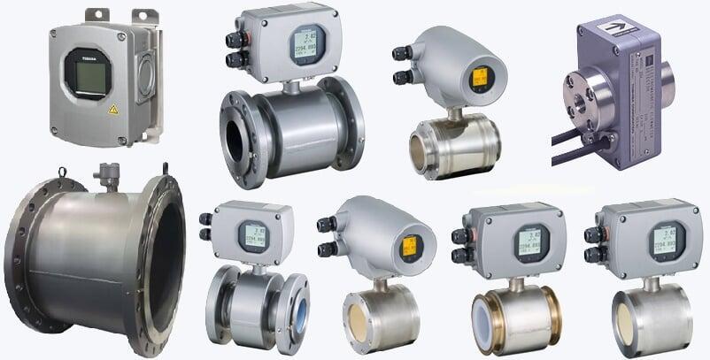 A variety of magnetic flowmeters
