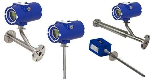 A variety of thermal mass flow meters