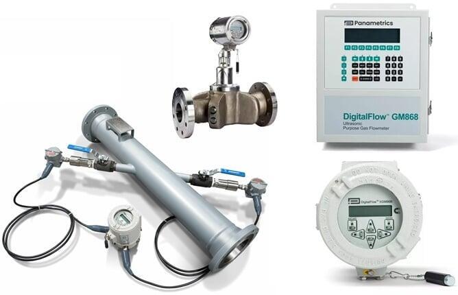 A variety of ultrasonic gas flowmeters