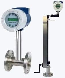 A variety of vortex liquid flowmeters