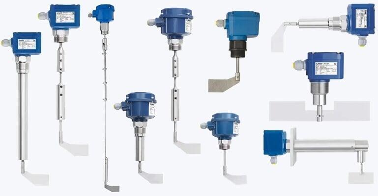 A variety of rotary paddle meters