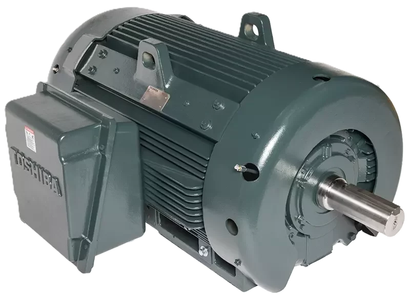 Toshiba EQP severe duty motor for harsh industrial environments and continuous process operations