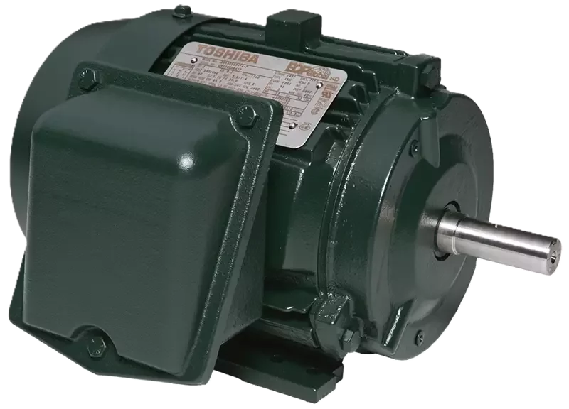 Severe duty motor with cast iron frame and TEFC construction for industrial applications