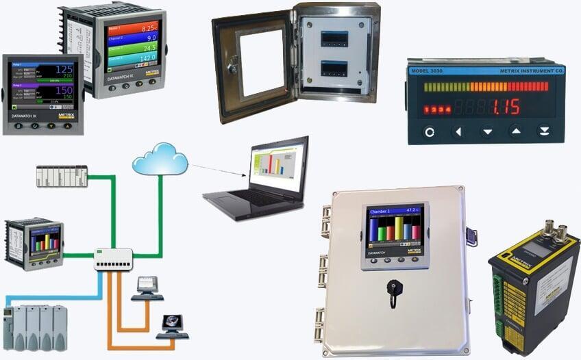 A variety of vibration monitors