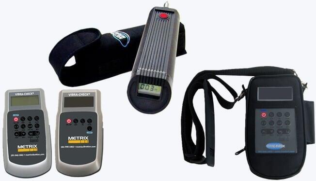A variety of portable vibration meters